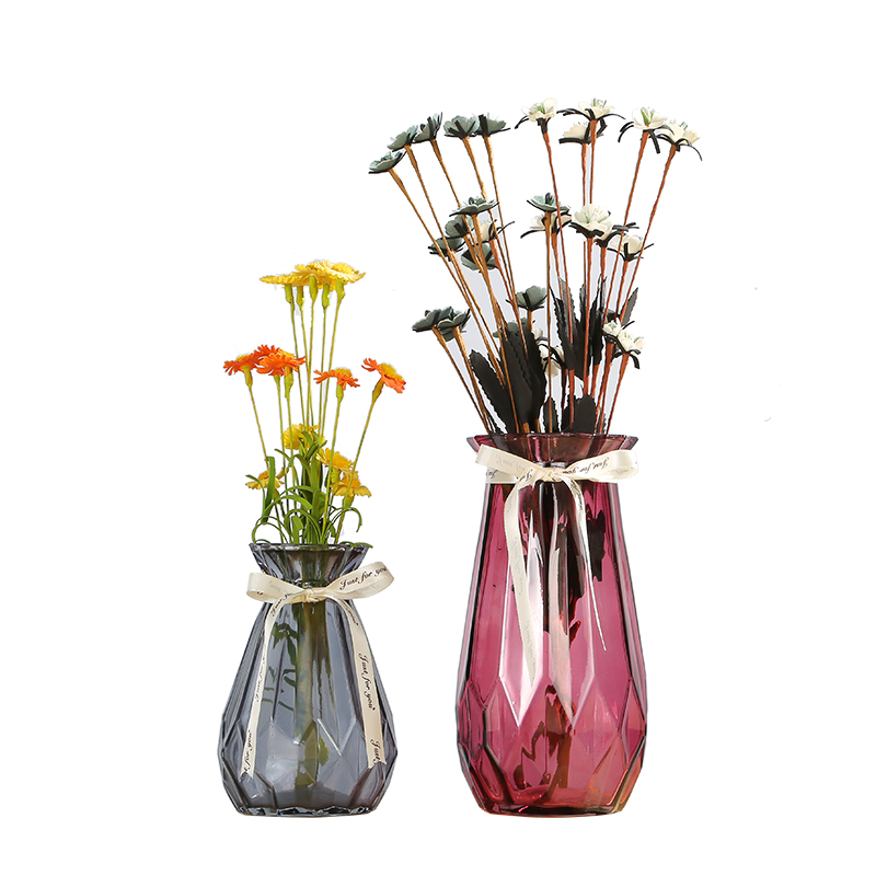 Fancy Glass Vases for Decor, Flower Vase for Home Decor, Modern Decorative Vase Centrepieces Living Room, Kitchen, Office Wedding or Gifts