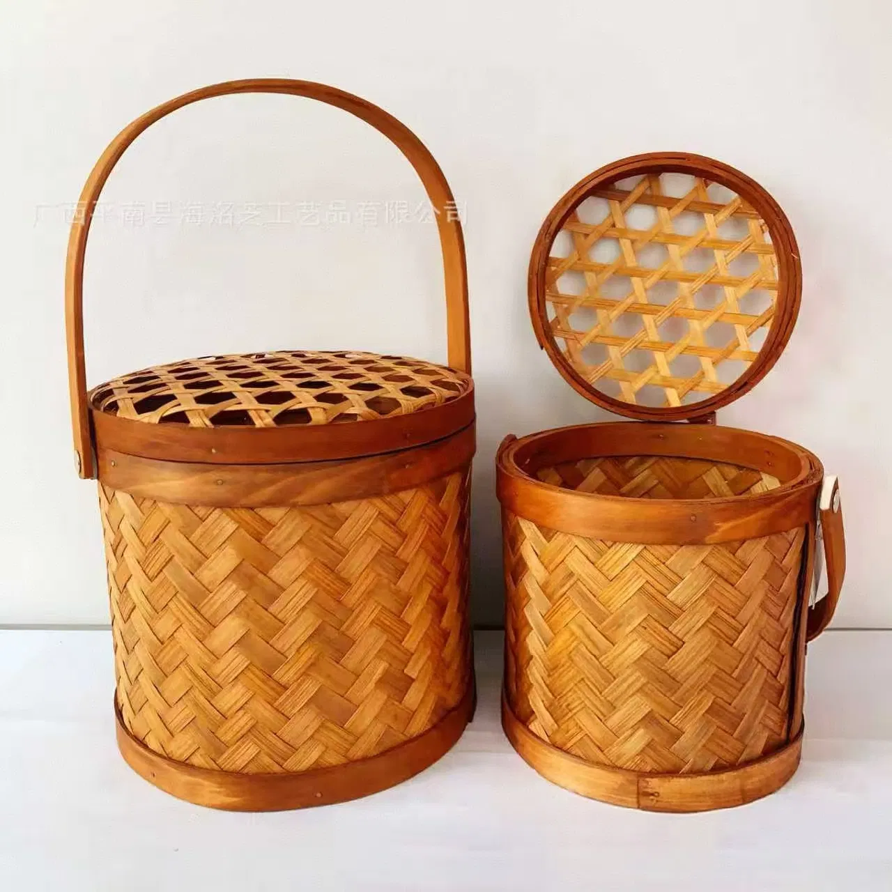 Unique Chinese-Style Bamboo Basket for Artisan Craft Lovers