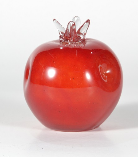 Glass Arts Crafts Fast Delivery Red Color Blown Glass Pumpkin