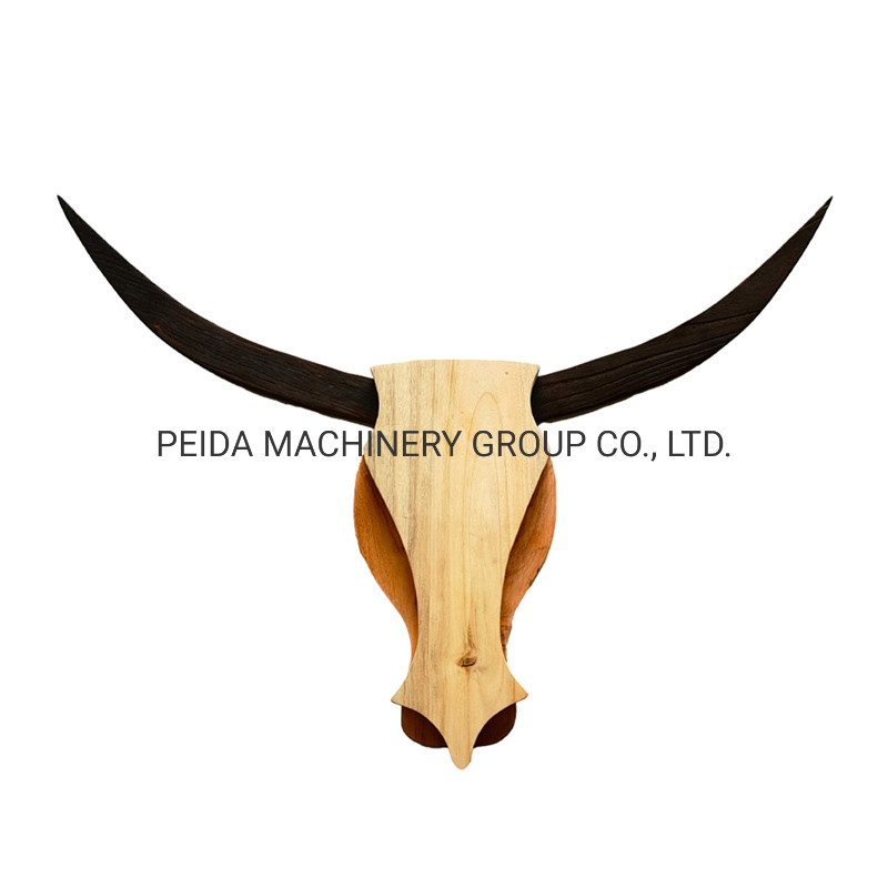 Wood MDF Brown Cow Head Wall Hanging Decor Art Home Decor and Gift Crafts