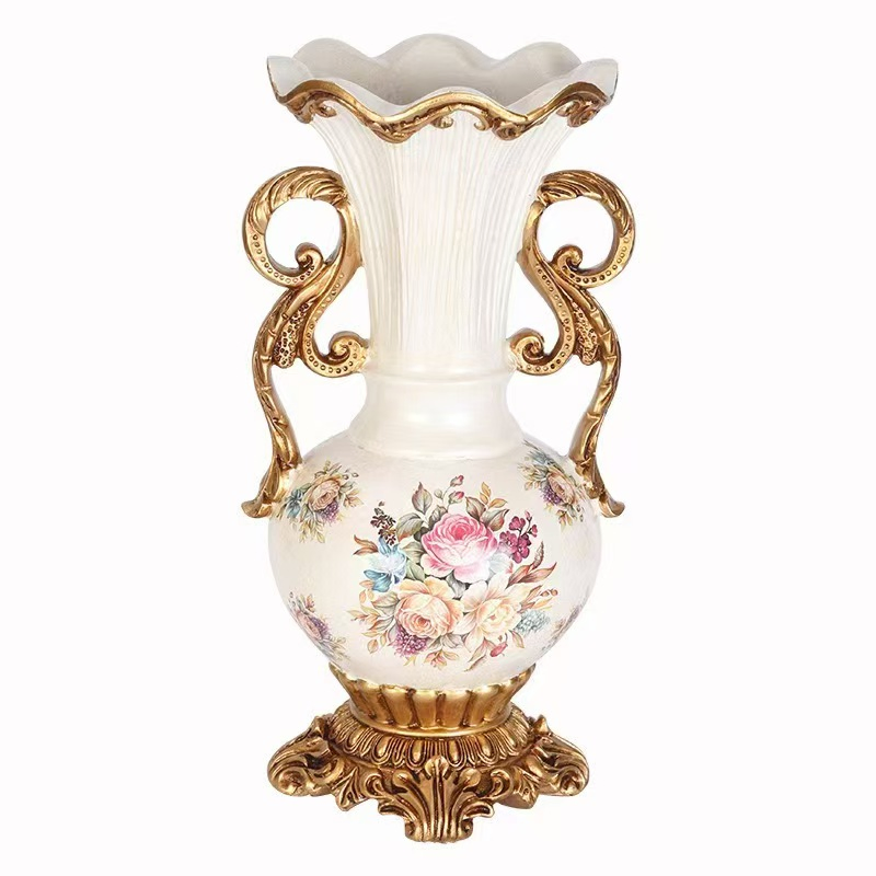 Resin Flower Vase for Mall/Hotel/Home/Garden Decoration Polyresin Christmas Craft Adornos En Resina Vintage