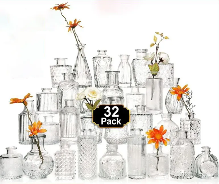 Glass Flower Vase Detail 1