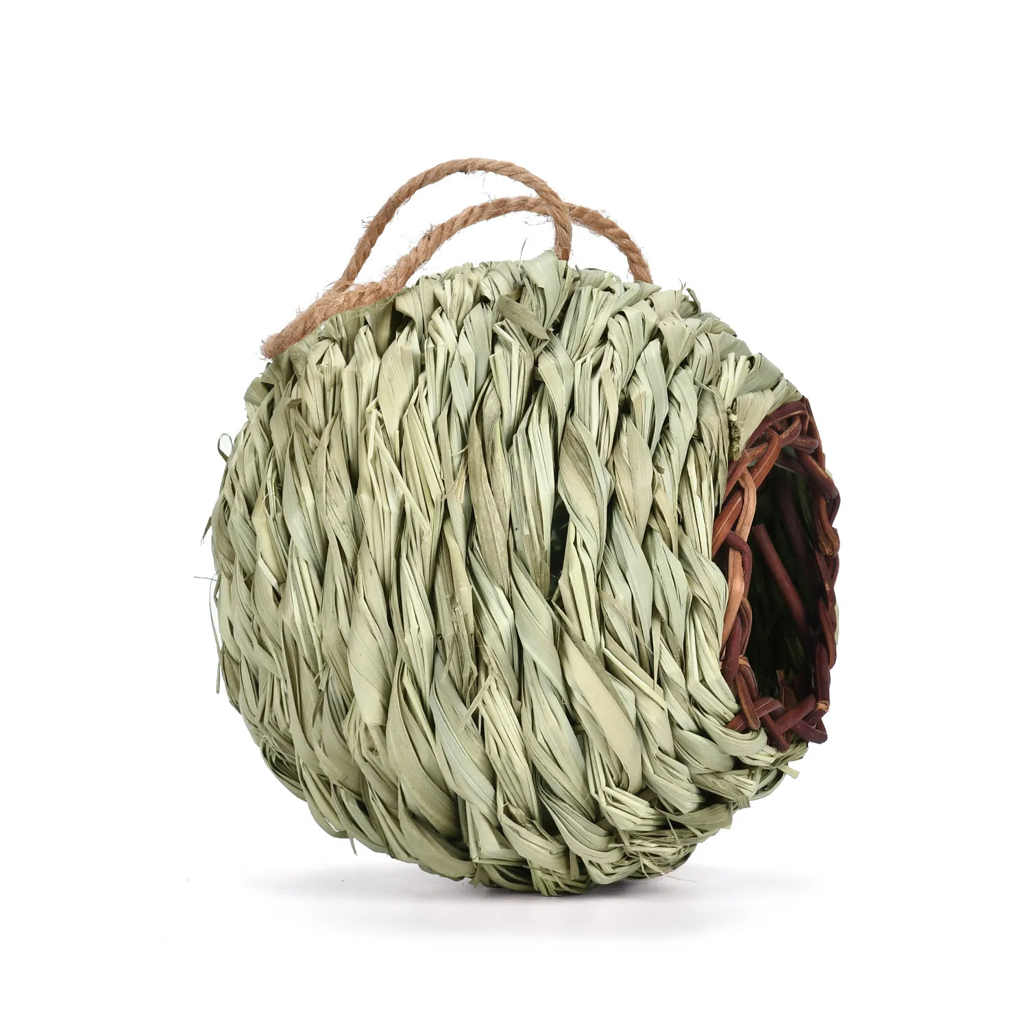 Handmade Spherical Bird Nest – Creative Woven Bird House for DIY Crafts, Gardening &amp; Educational Decor