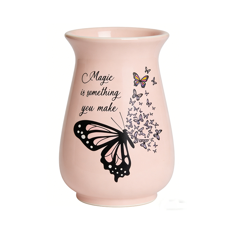 High Quality Butterfly Ceramic Flower Vase for Boho Home Decor