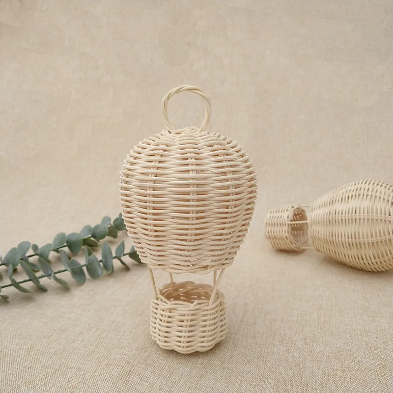 Handmade Rattan Hot Air Balloon Decoration