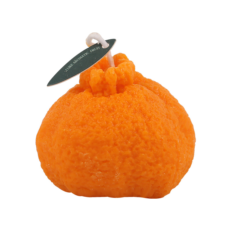 Handcrafted Romantic Orange Candle Gift for Scent Lovers