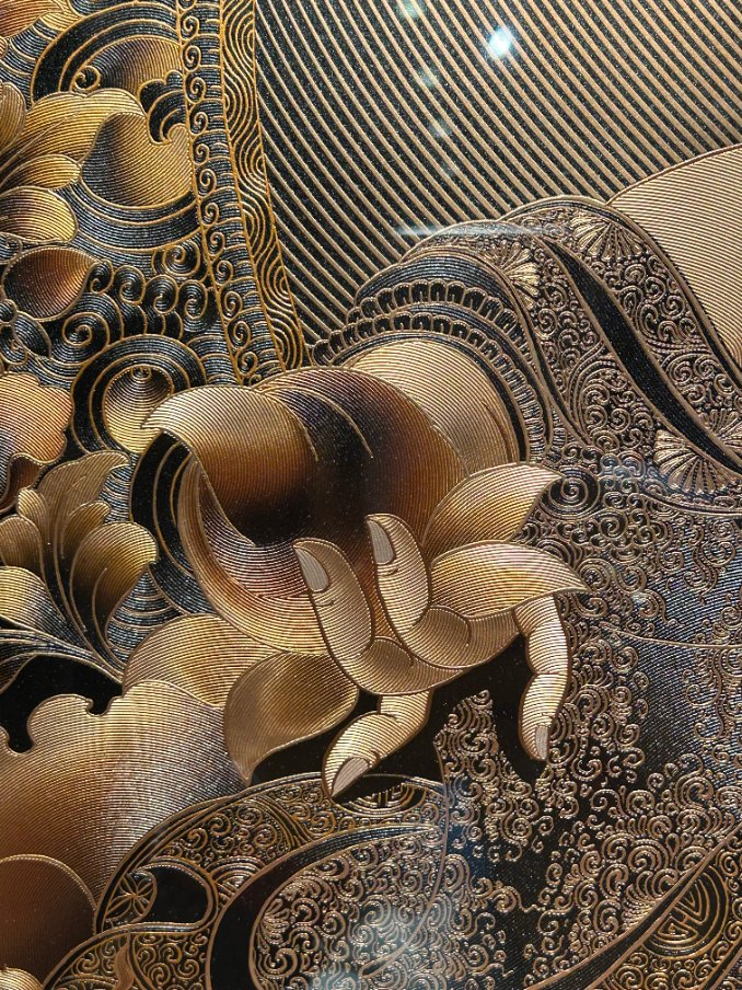 Elegant Wealth God Metal Craft for Home Display