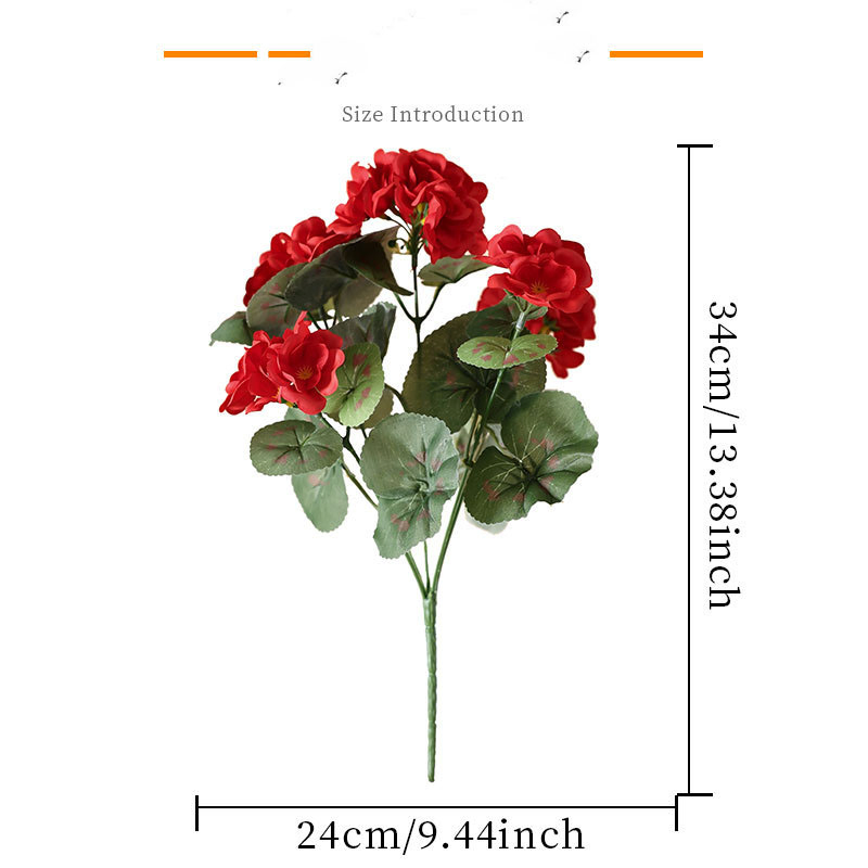Factory Hot Sale Simulation Artificial Plastic Handmade Flowers Home Decoration
