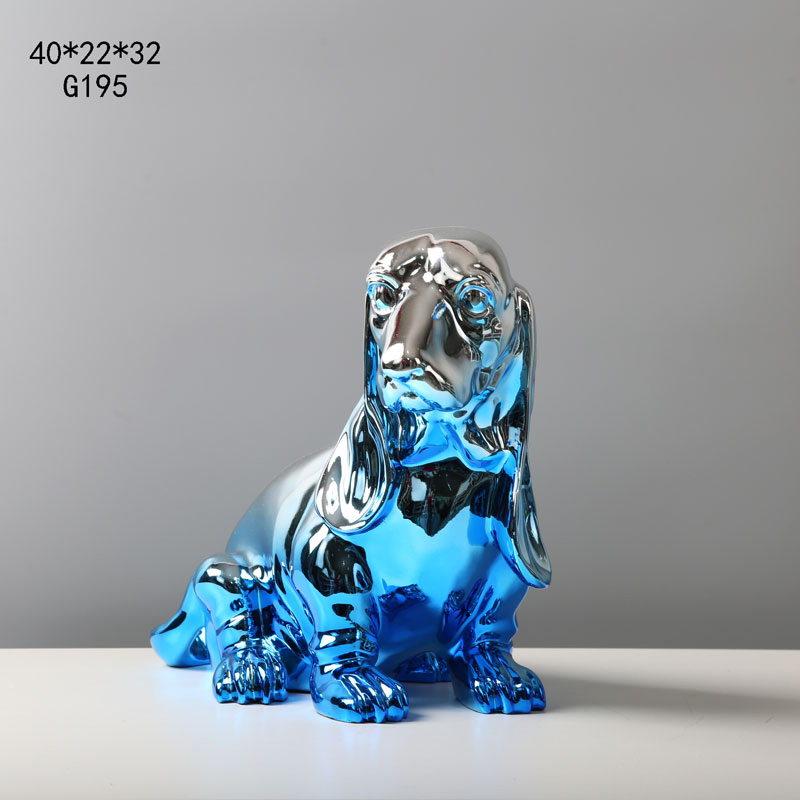 Customized Home Decorative Ornaments Fierce Dog Figurine Resin Animal Crafts