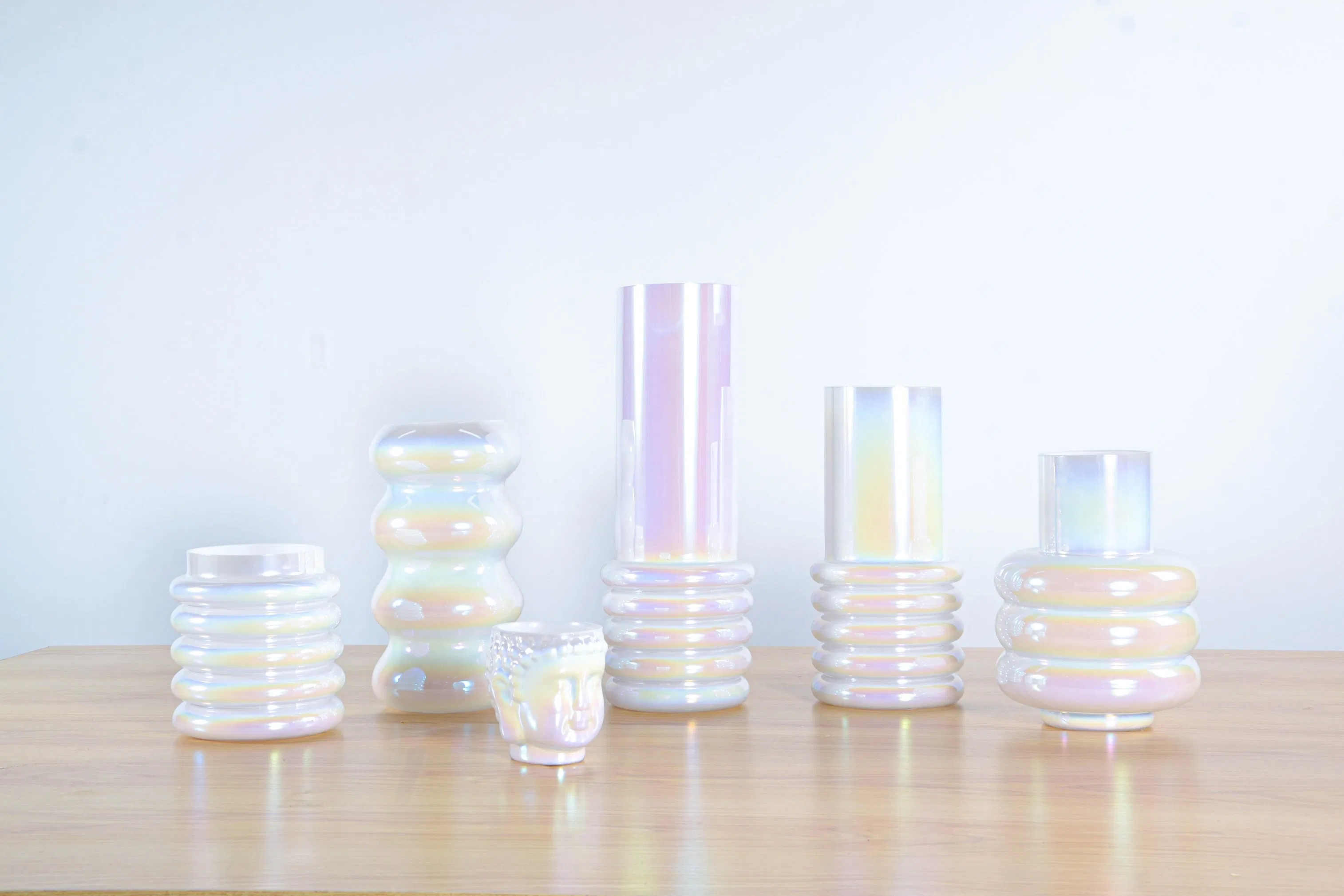 Glass Arts Crafts Handmade White Pumpkin Shaped Glass Ornaments