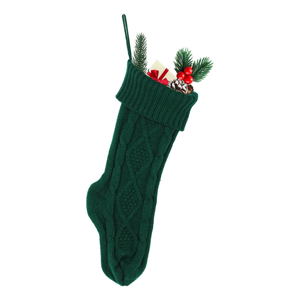 Handmade Yarn Knitted Christmas Stockings Ornament for Baby Home Decorations &amp; Christmas Holiday for Christmas Tree Decorations