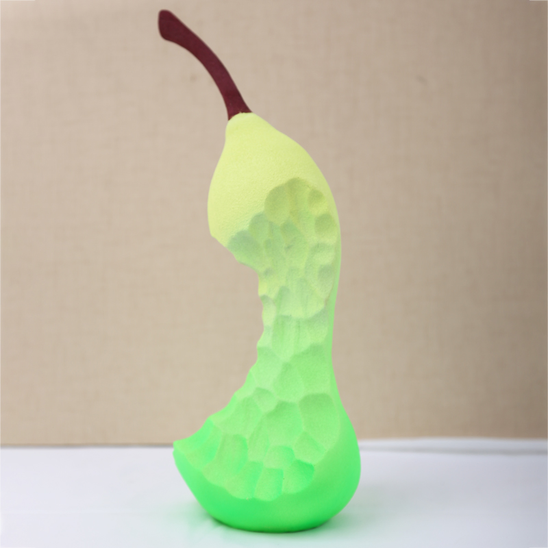 New Creative Fluorescent Gradient Color Pear-Shaped Home Decorative Resin Craft