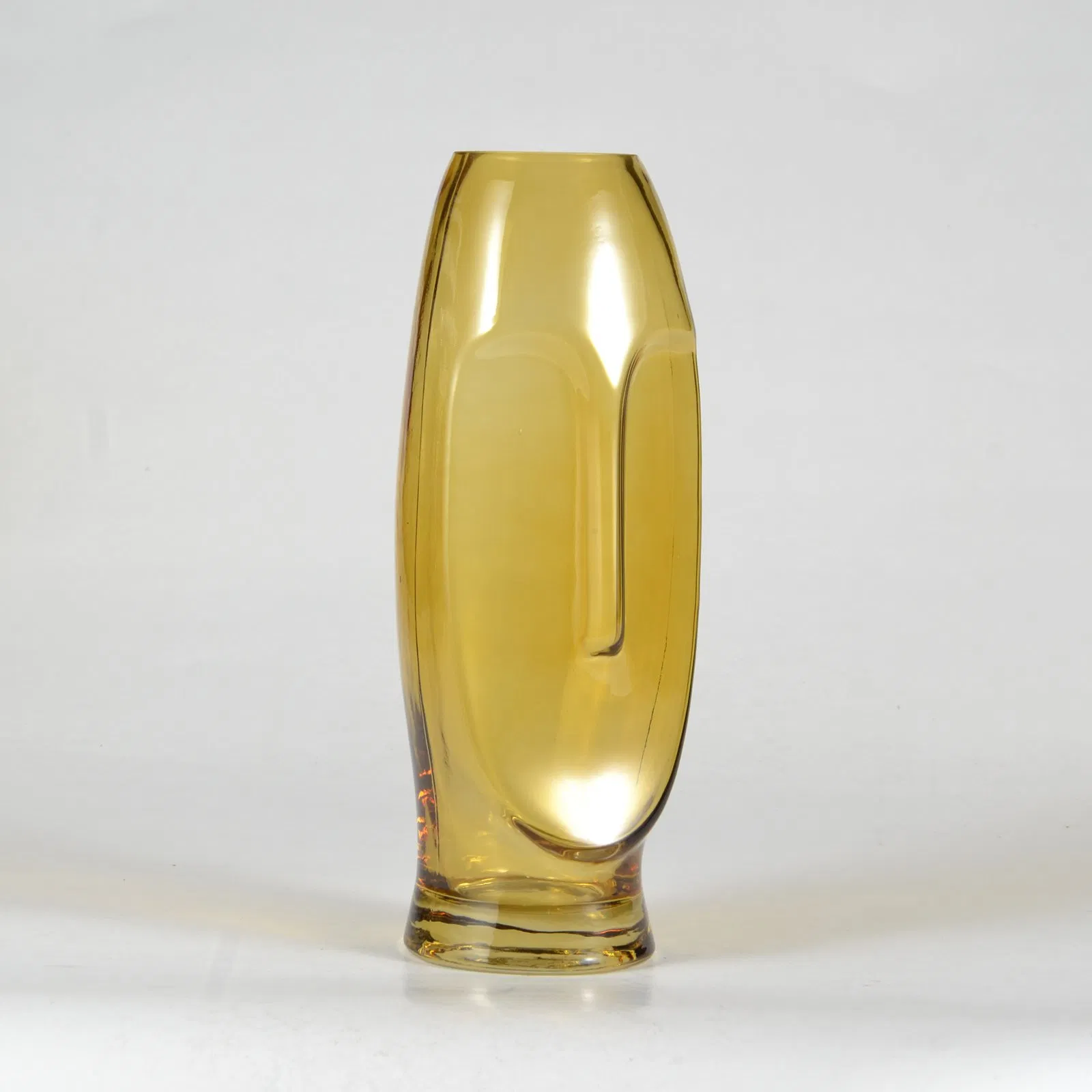 Human Face Art Unique Shaped Design Glass Crafts