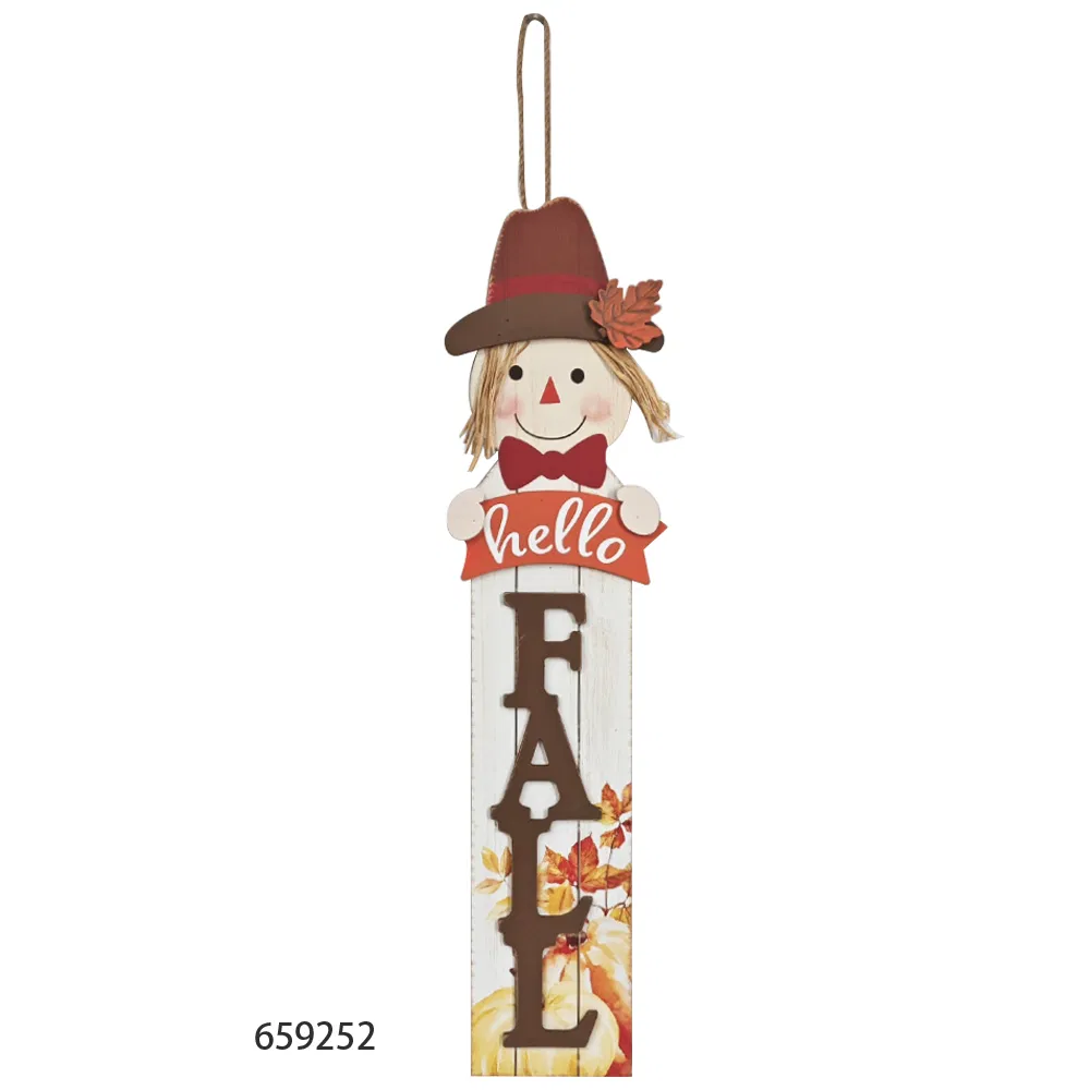 Factory Wholesale Harvest Festival Autumn Wooden Wall Hanging Craft for Home Decor