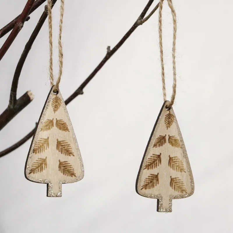 Xmas wooden pendant view 7