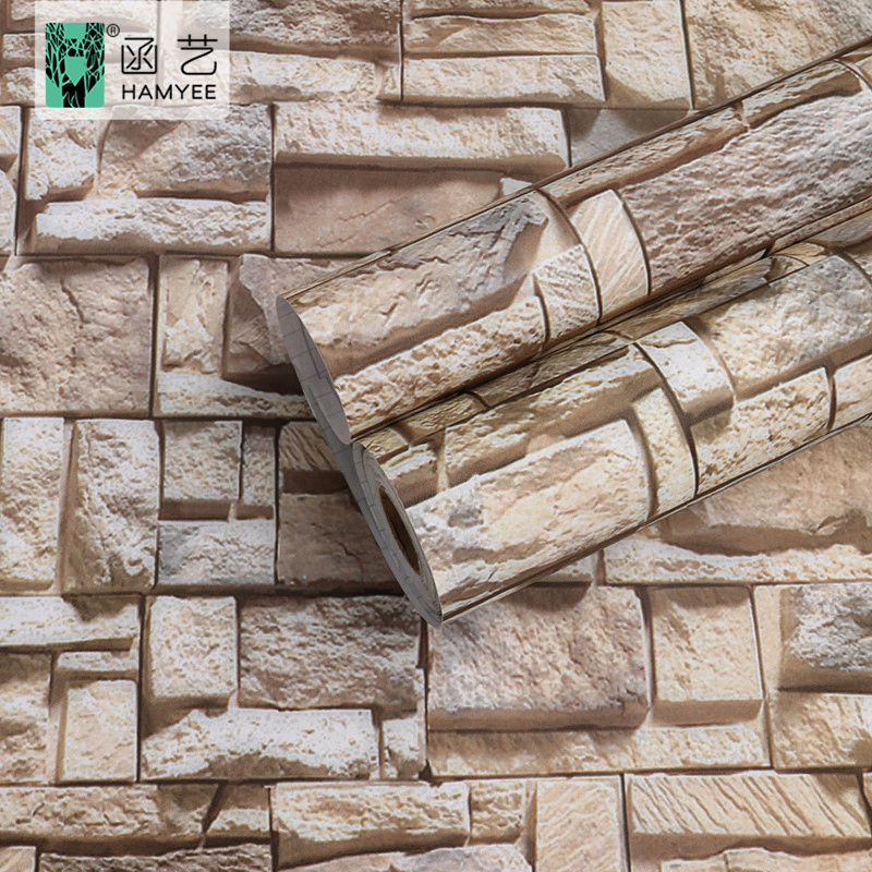 Modern 3D Wallpaper Brick Home Decorative Wall Panel Decor Sticker