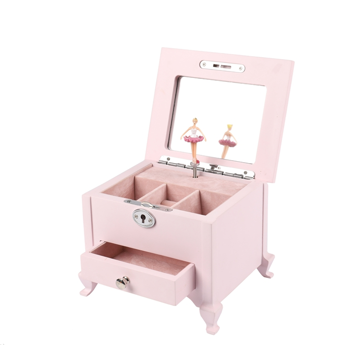 Handcrafted Wooden Music Box with Customizable Logo for Gifts