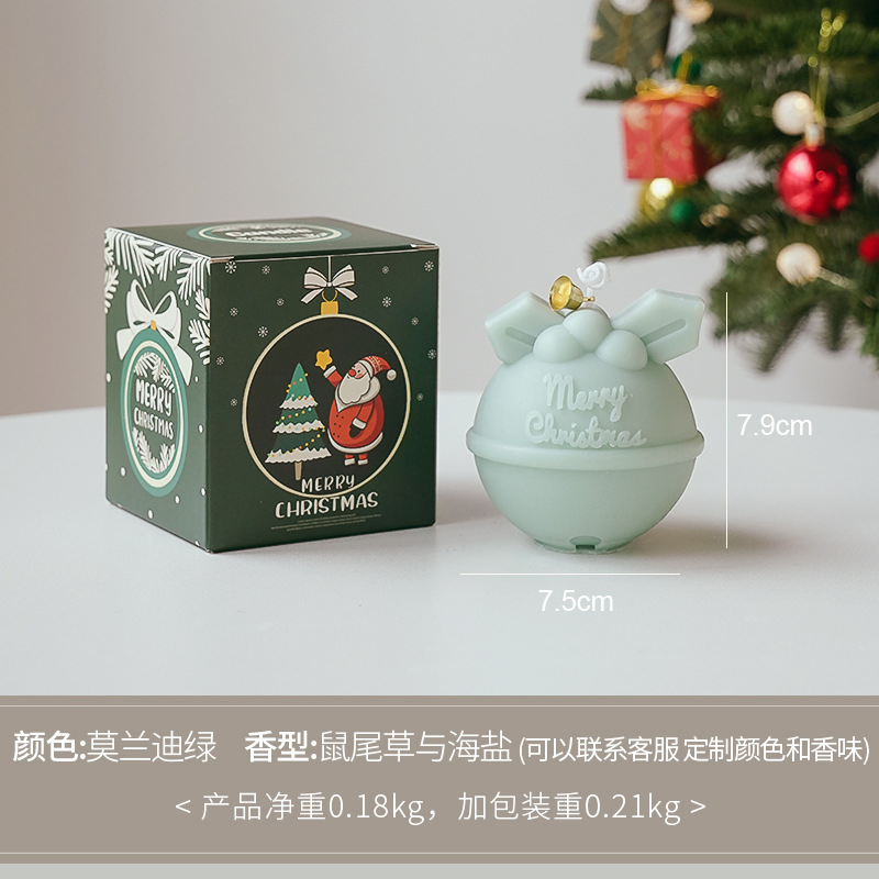 Wholesale Artisan Christmas Bell-Shaped Scented Wax Candle for Festive Decor