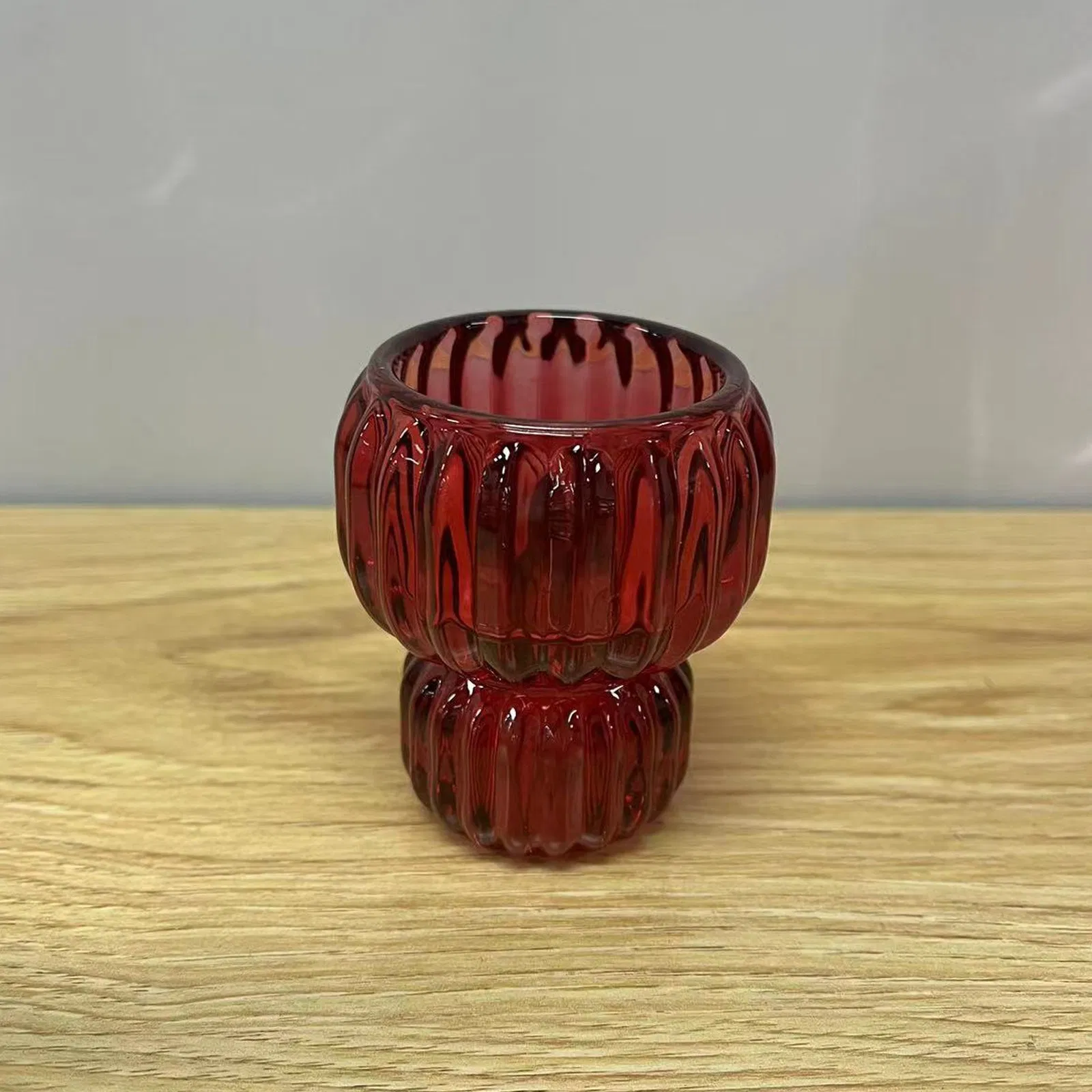 Glass Arts Crafts Fast Delivery Red Color Blown Glass Pumpkin