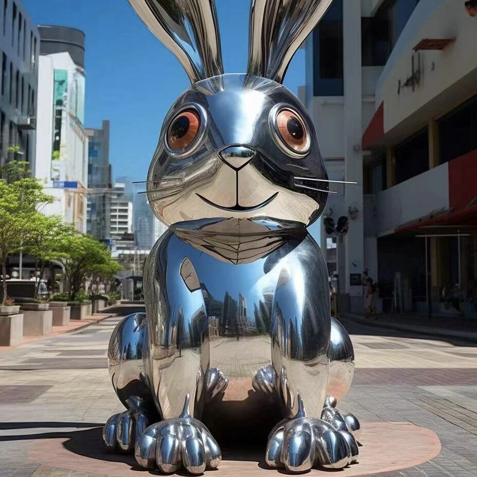 Luxury Stainless Steel Abstract Sculpture - Handcrafted Modern Art Statue for Home &amp; Office Decor - Polished Metal Sculpture Gift for Collectors