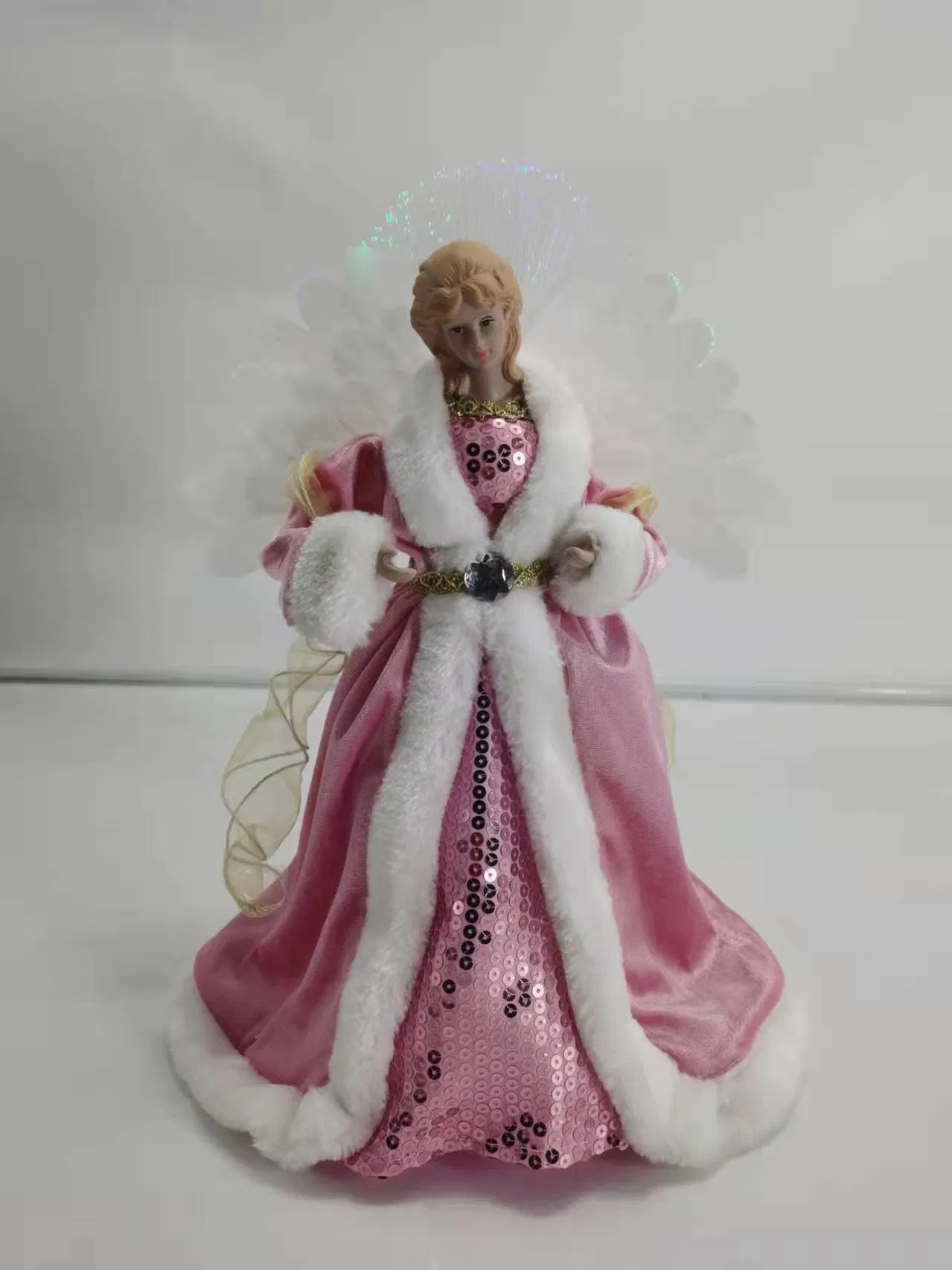 Handmade Christmas Santa Claus Fabric Figure for Home Decoration