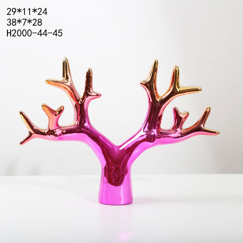 Artwork Table Display Purple Resin Tree Branches Home Decorative Crafts