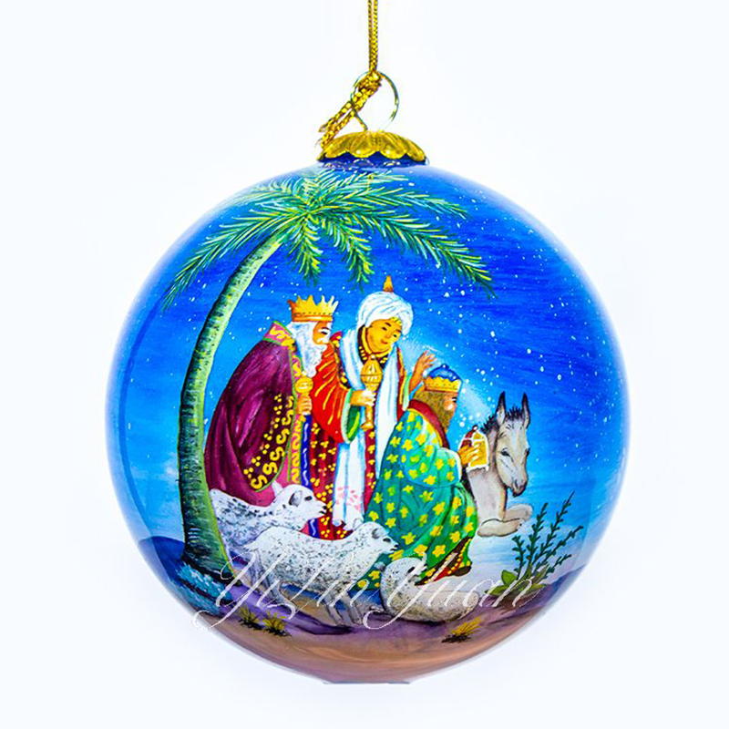 Christmas Reindeer Handmade Painting Hanging Hand-Painted Christmas Ball