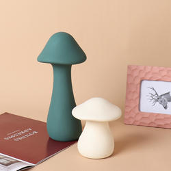 Home Decoration Ceramic Desktop Mushroom Craft