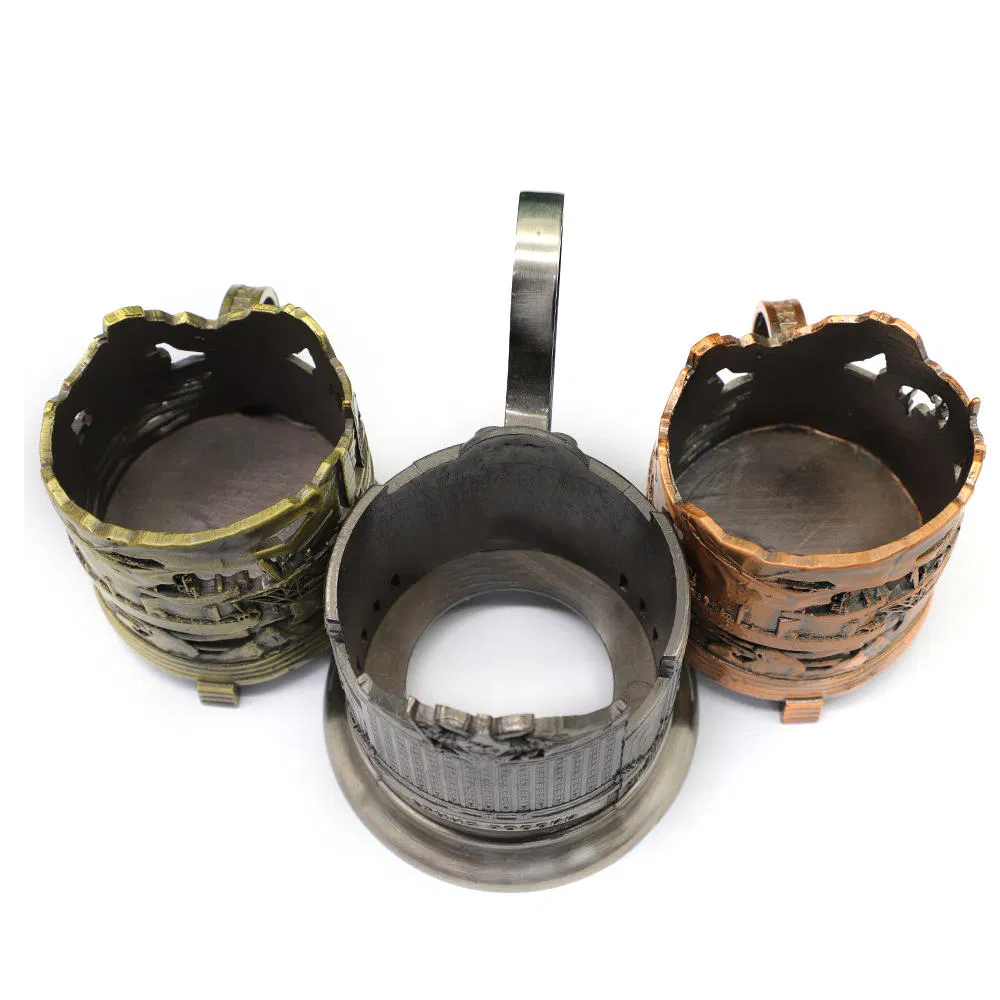 Custom Metal Antique Bronze Decorative Cup Holder High Quality Metal Craft