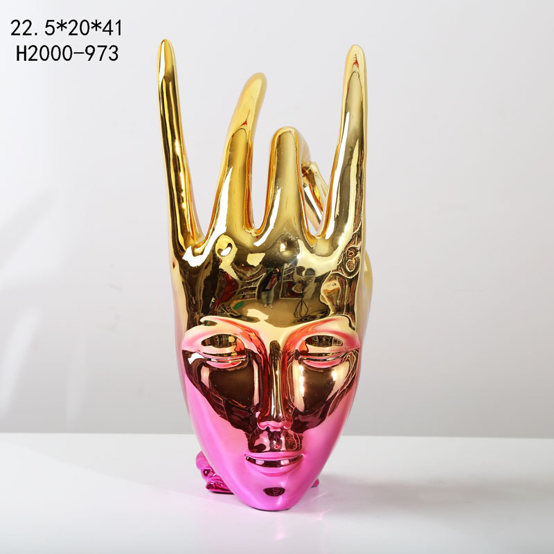 Manufacturer Home Decorations Wall Mounted Deer Head Figurines Resin Crafts