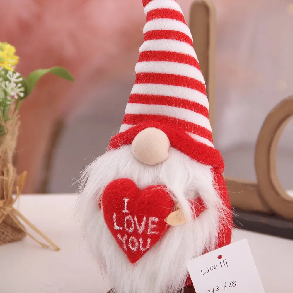 Handmade Cupid Love Heart Gnome 2023 Gift Wedding Home Decor Valentine Gnomes Daily Gift Gnome Decoration