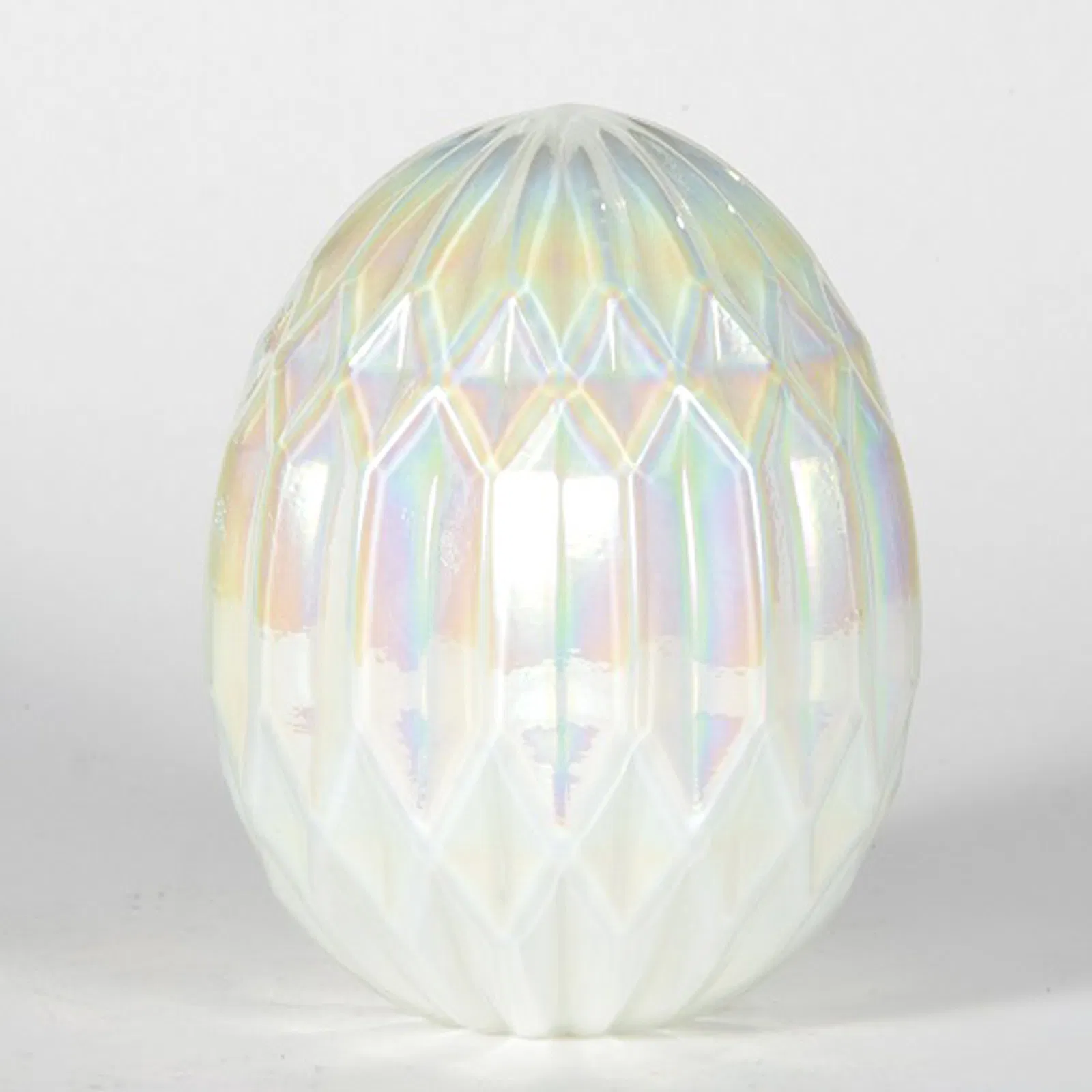 Glass Arts Crafts Handmade White Pumpkin Shaped Glass Ornaments