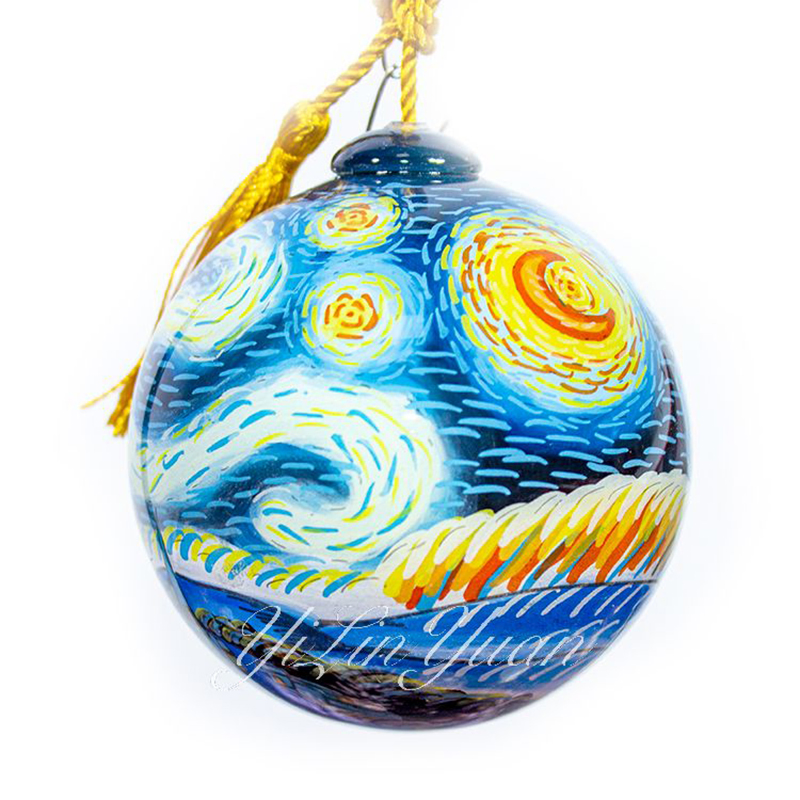 Christmas Reindeer Handmade Painting Hanging Hand-Painted Christmas Ball