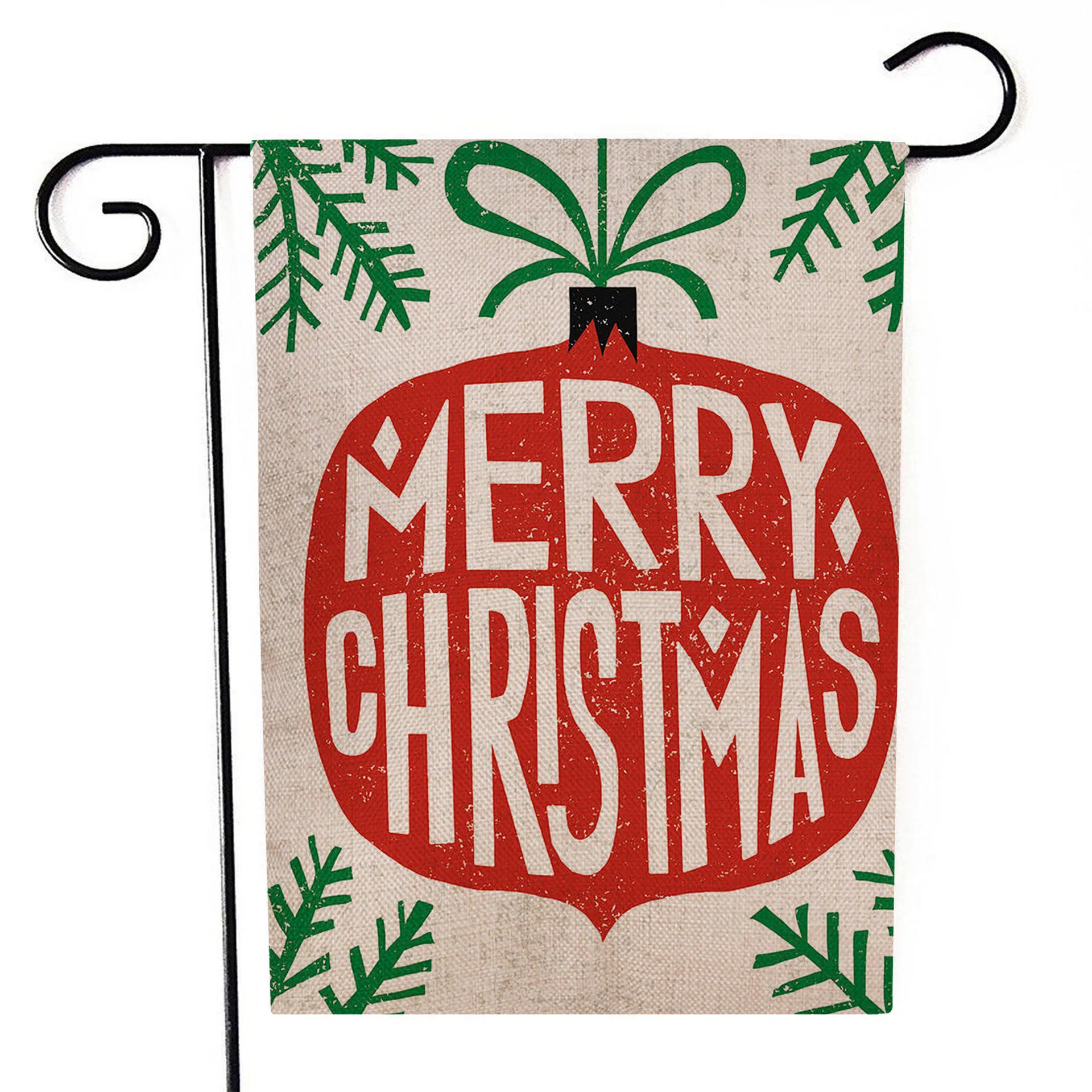 Custom Hello Burlap Garden Flag Seasonal Spring Summer Outdoor 12x18 inch Decorative Sublimation Flags for Home Garden Yard