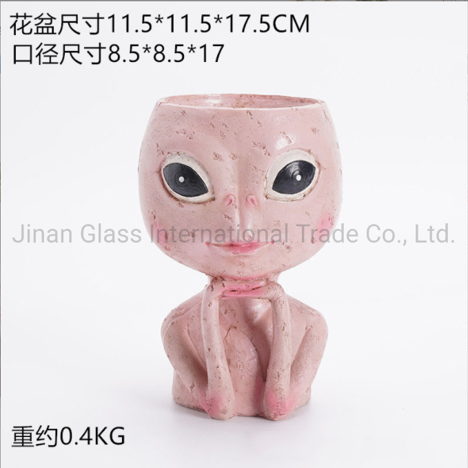 Resin Imitation Figure Plant Fleshy Flowerpot Creative Resin Alien Flower Arrangement Home Furnishing Resin Crafts