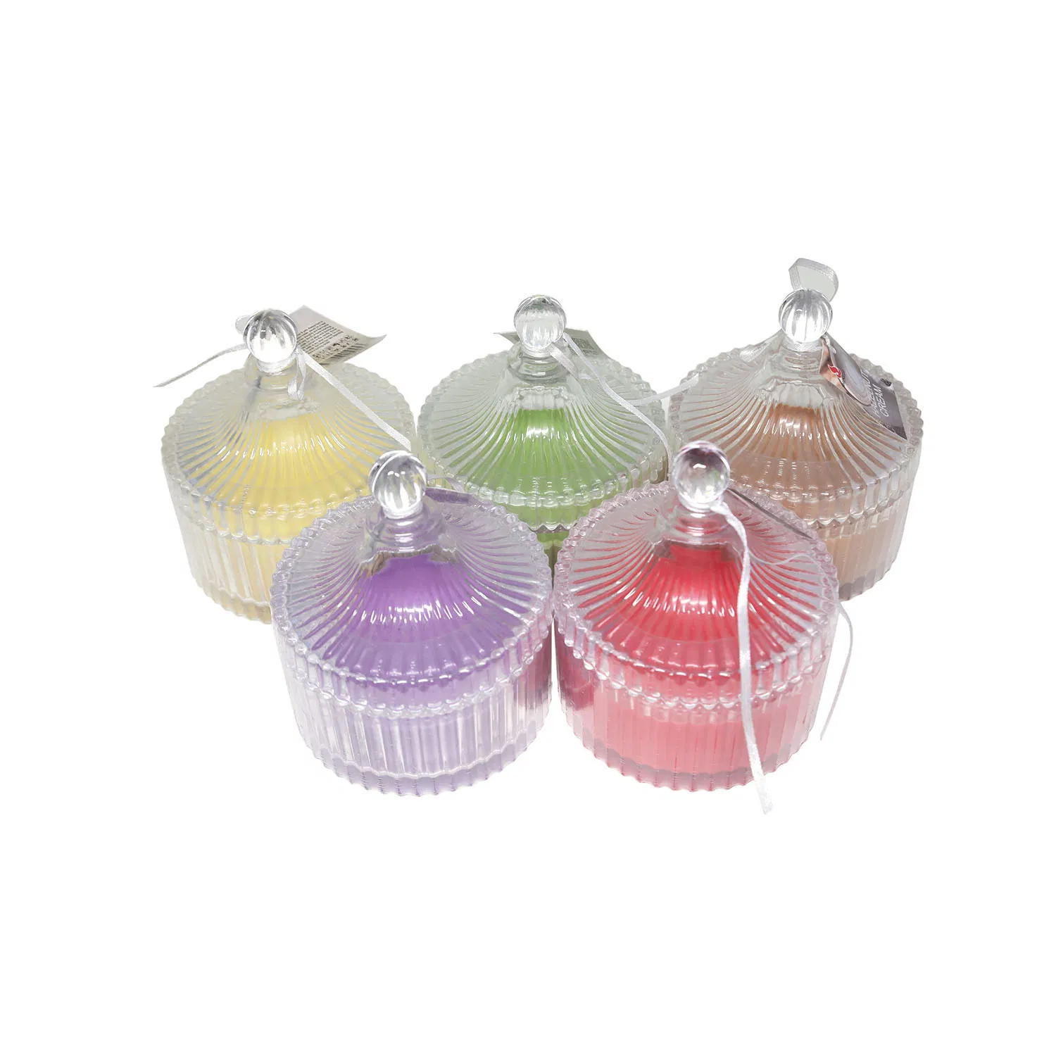 Handcrafted Eco-Friendly Scented Candle Gift Set in Elegant Glass