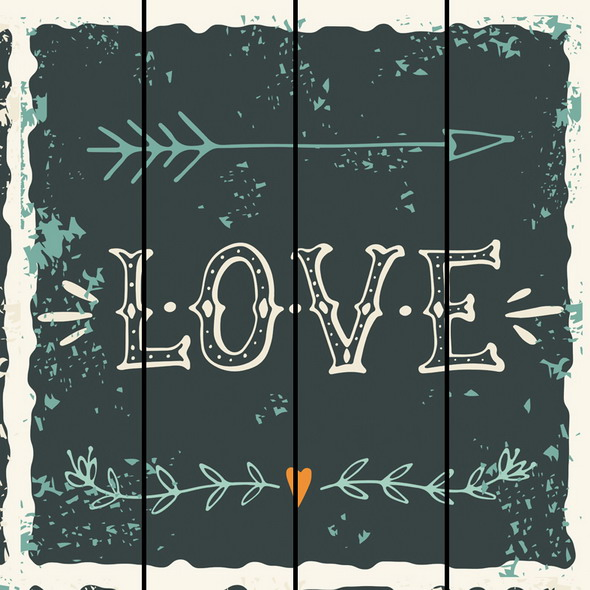 Wholesale UV Printing Wood Sign Wall Art Home Craft