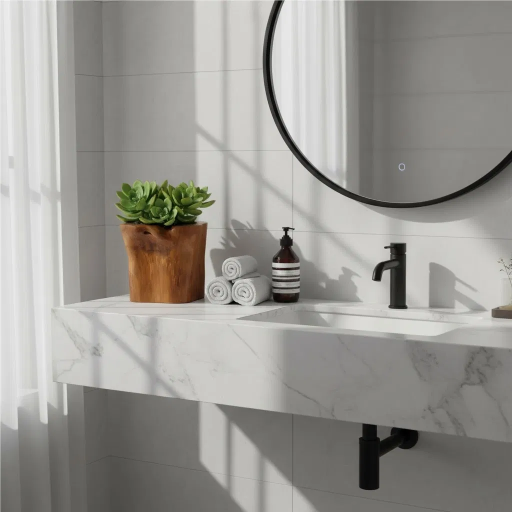 Teak Vase Stand Detail