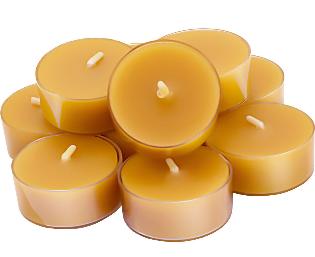 Wholesale Cheap Home Decorative Non Toxic Eco Friendly Healthy Protection Custom Small Rustic Blessed Organic Natural Pure Beeswax Tea Lights Tealight Candles