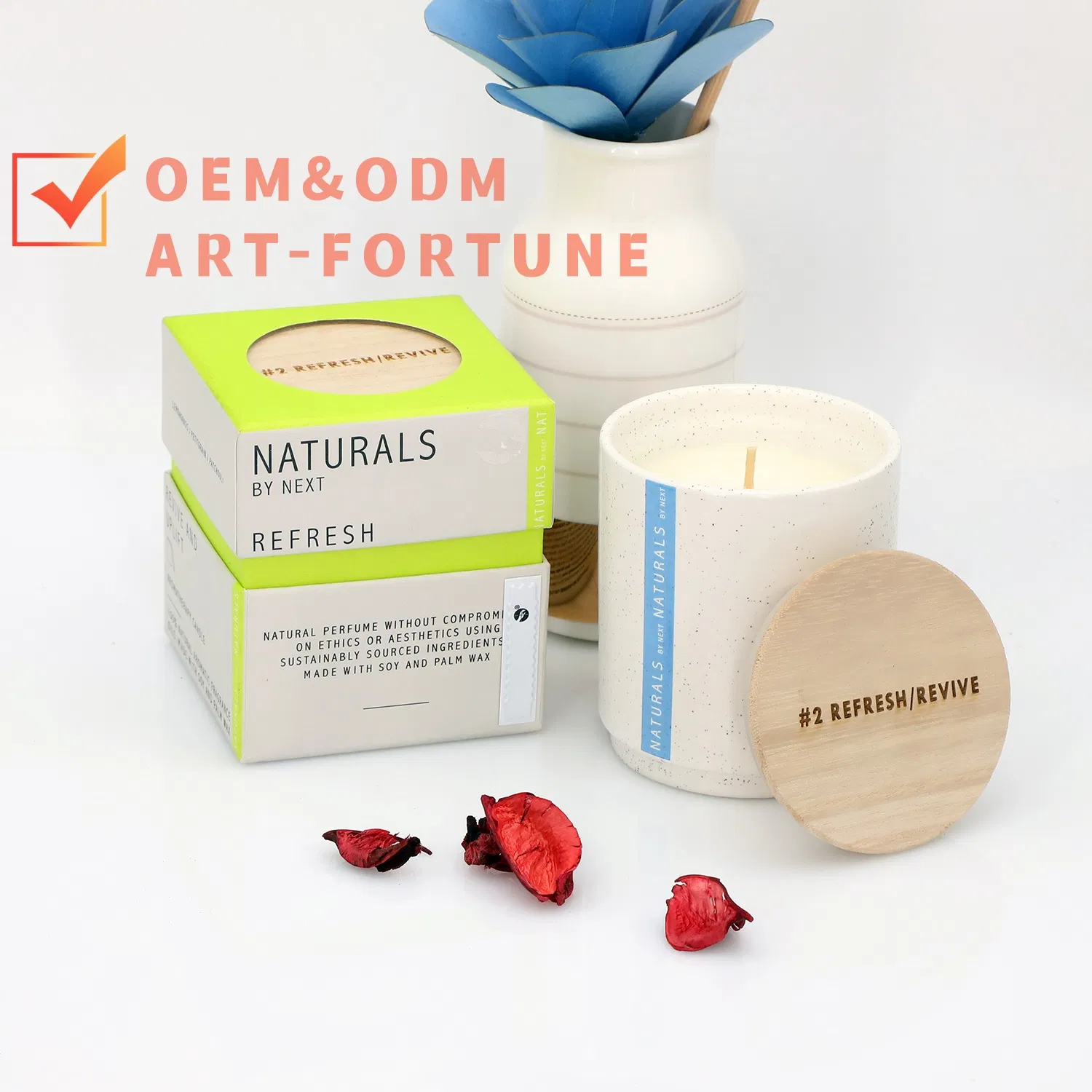 Wholesale 8oz Reactive Glazed Ceramic Scented Soy Wax Candle for Home Decorative