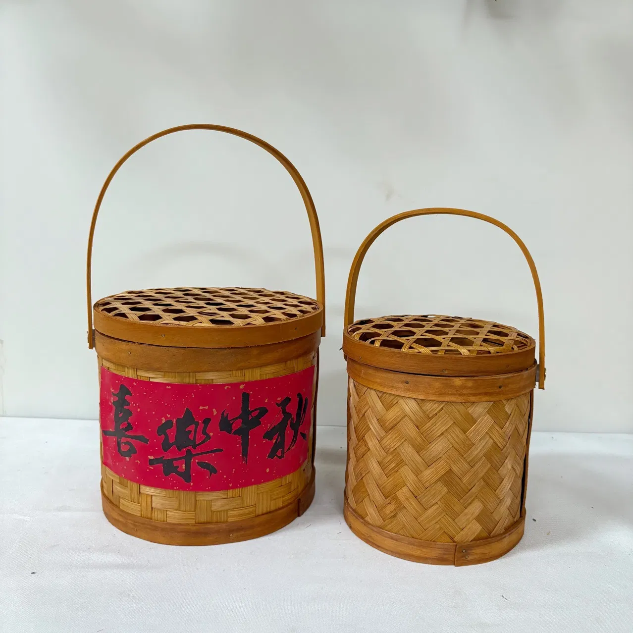 Unique Chinese-Style Bamboo Basket for Artisan Craft Lovers
