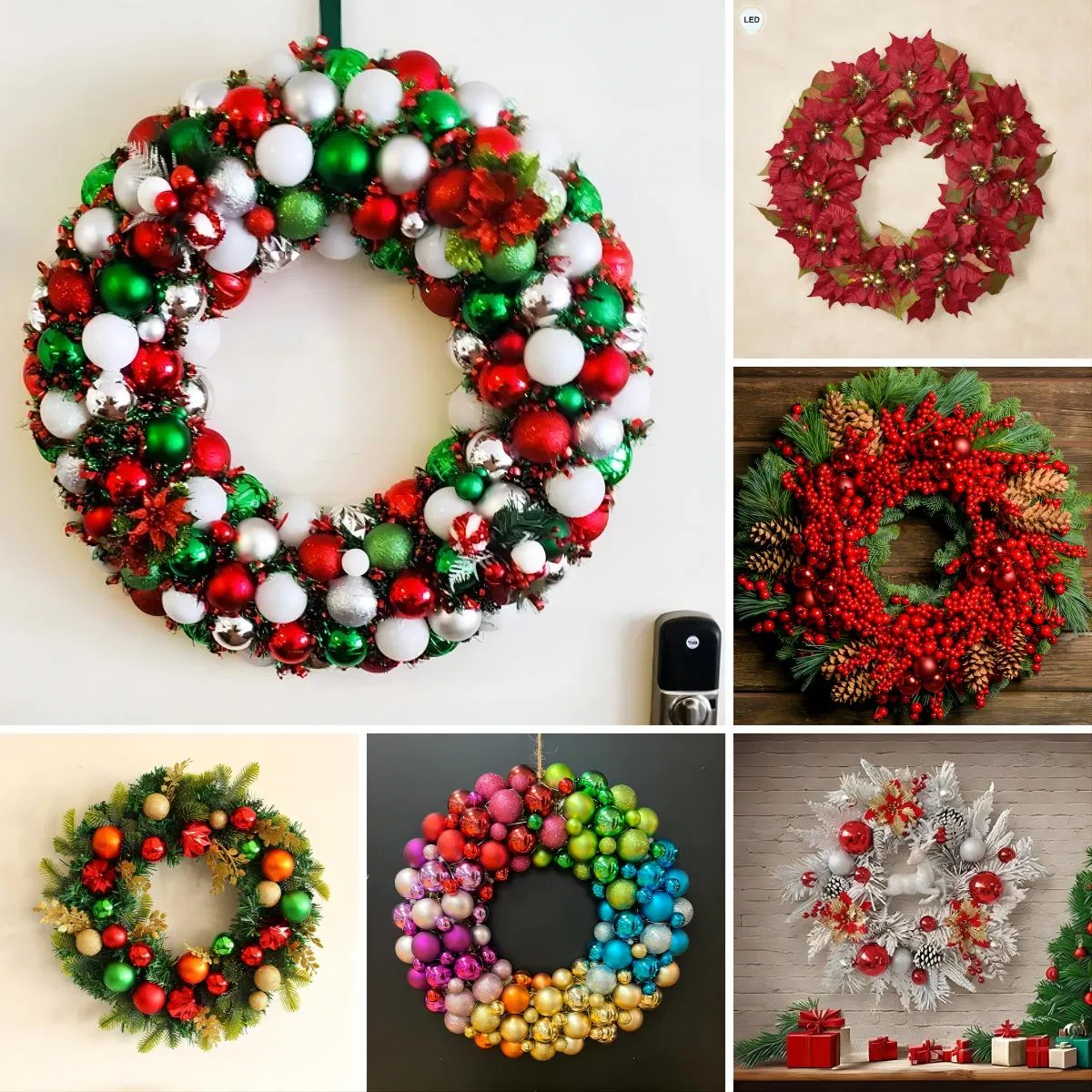 Rustic Christmas Burlap Wreaths for Festive Home Decor Christmas Garland Home Decoration