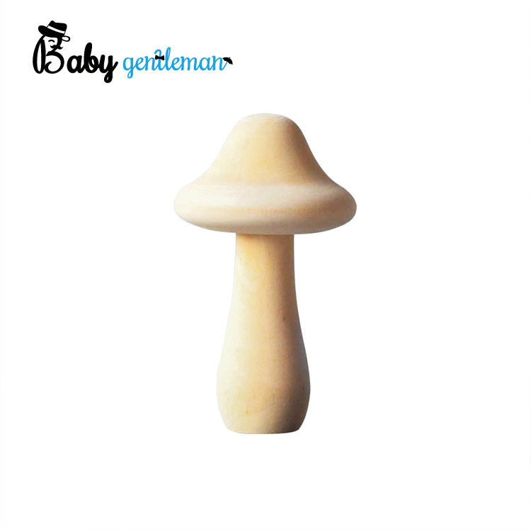 Natural Unfinished Wooden Mushroom Craft for Home Decoration Z10489d