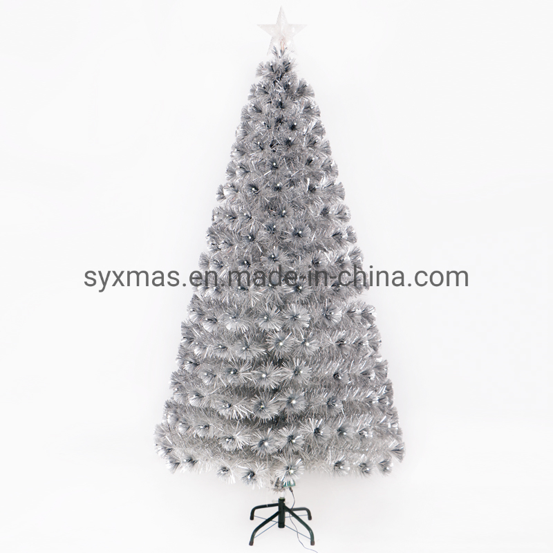 9.8FT/300cm Fiber Optic Christmas Tree New Year Gifts Artificial Xmas Tree Wall Hanging Ornaments Christmas Decoration for Home