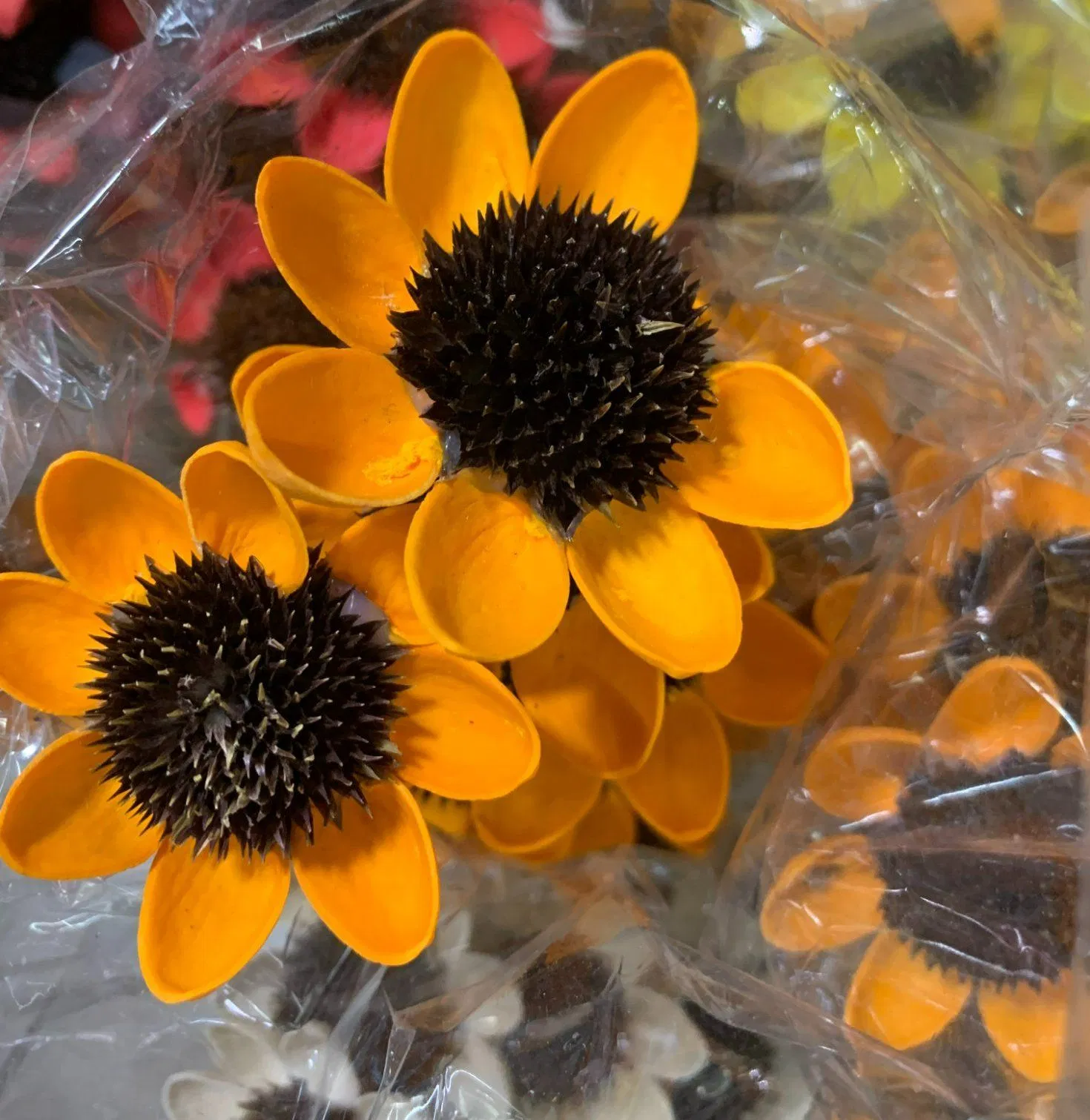 Handmade Orange Floral Decoration for Home and Events