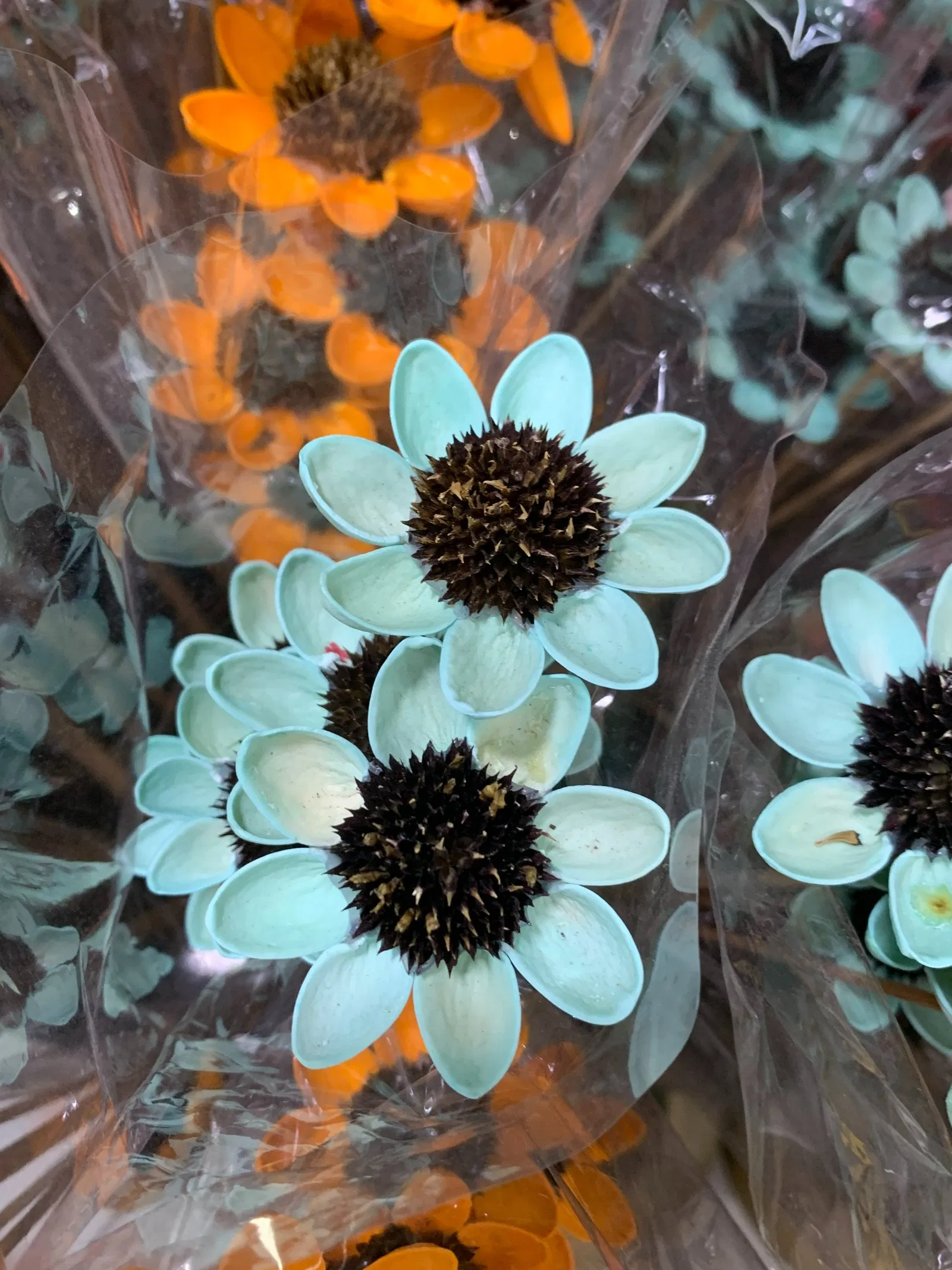 Handmade Orange Floral Decoration for Home and Events