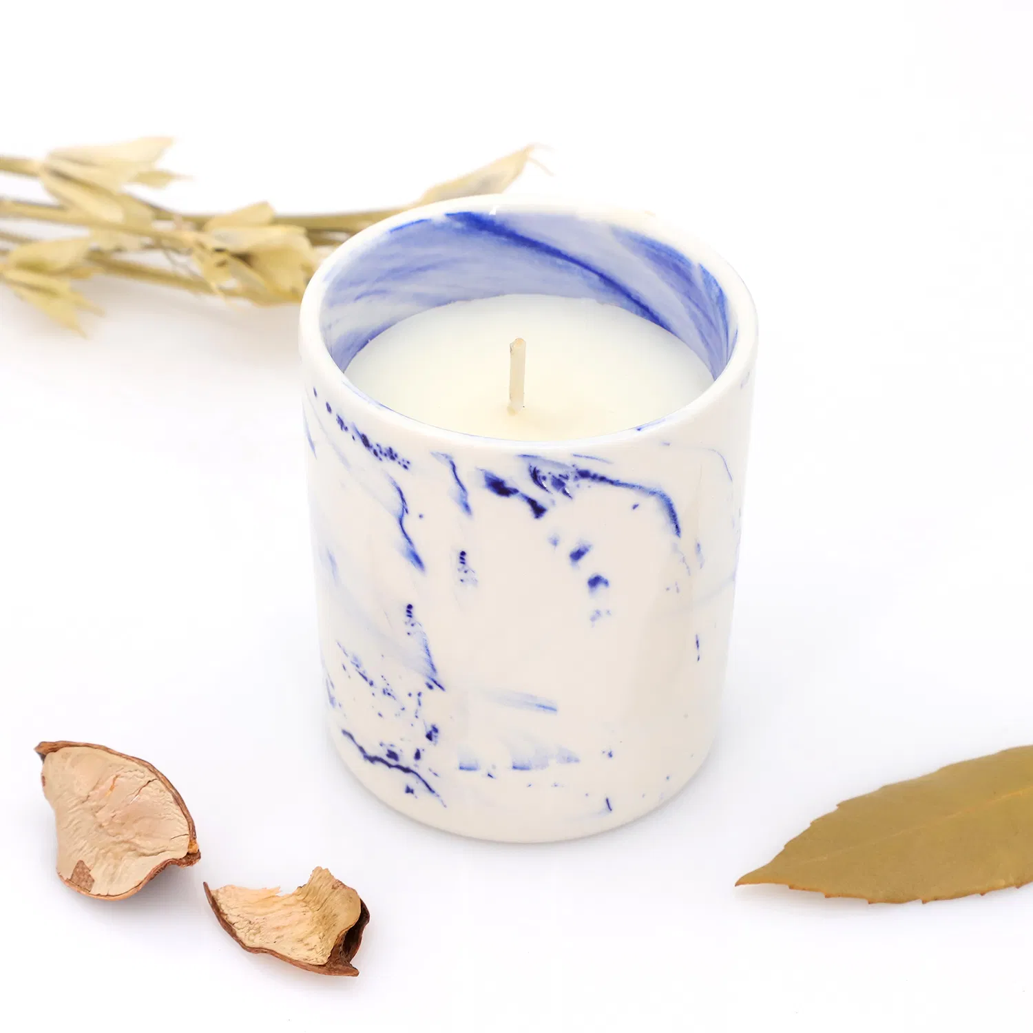 Wholesale 8oz Reactive Glazed Ceramic Scented Soy Wax Candle for Home Decorative