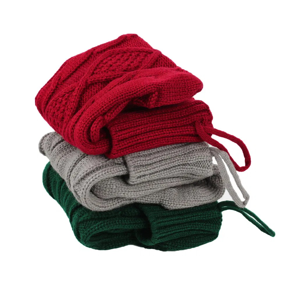 Handmade Yarn Knitted Christmas Stockings Ornament for Baby Home Decorations &amp; Christmas Holiday for Christmas Tree Decorations