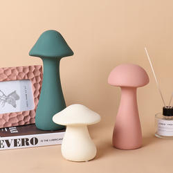 Home Decoration Ceramic Desktop Mushroom Craft