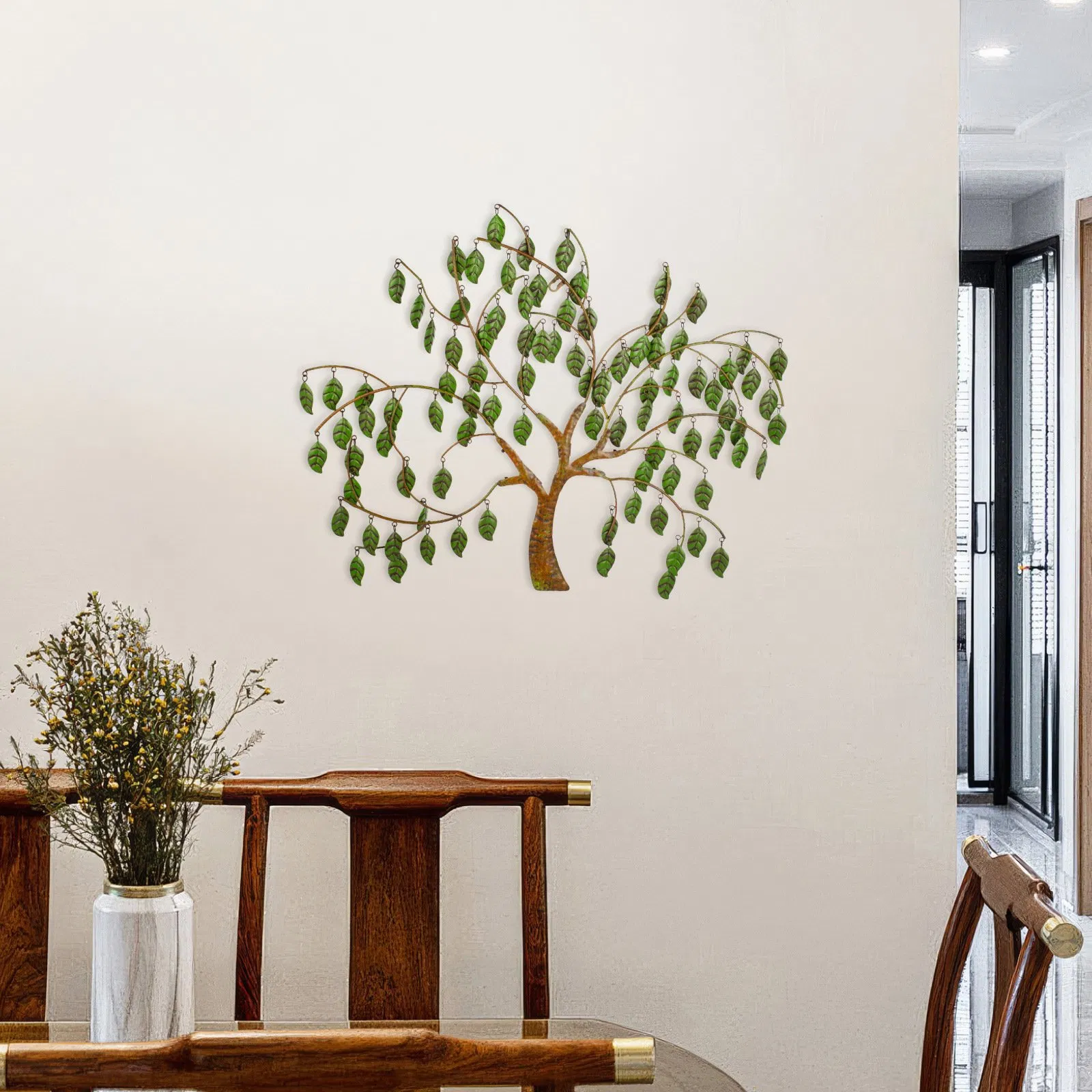 Home Garden Decorations Metal Tree Wall Art Hanging Decor Items